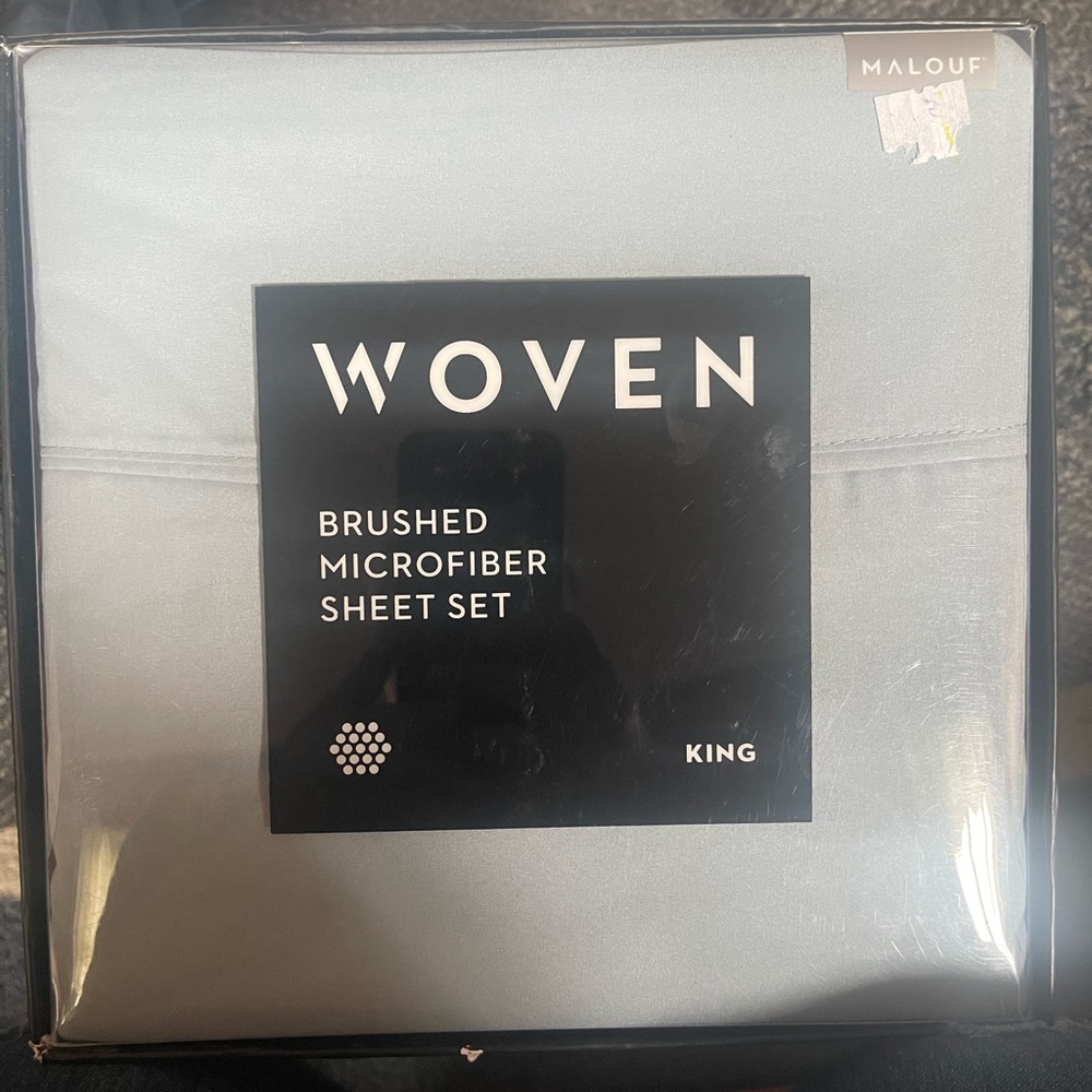 New woven king size sheet set
